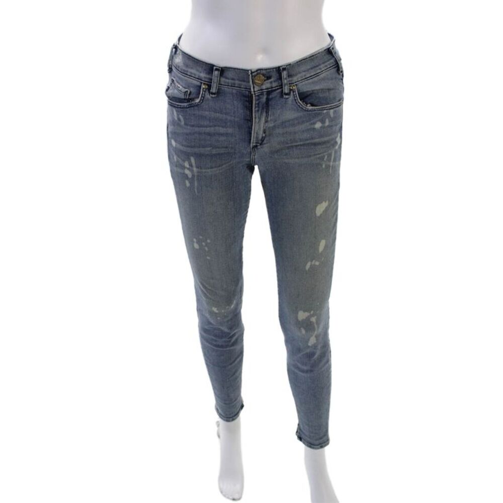 McGuire Womens Cotton Denim Five Pocket Mid-Rise Skinny Jeans Blue Size 26
